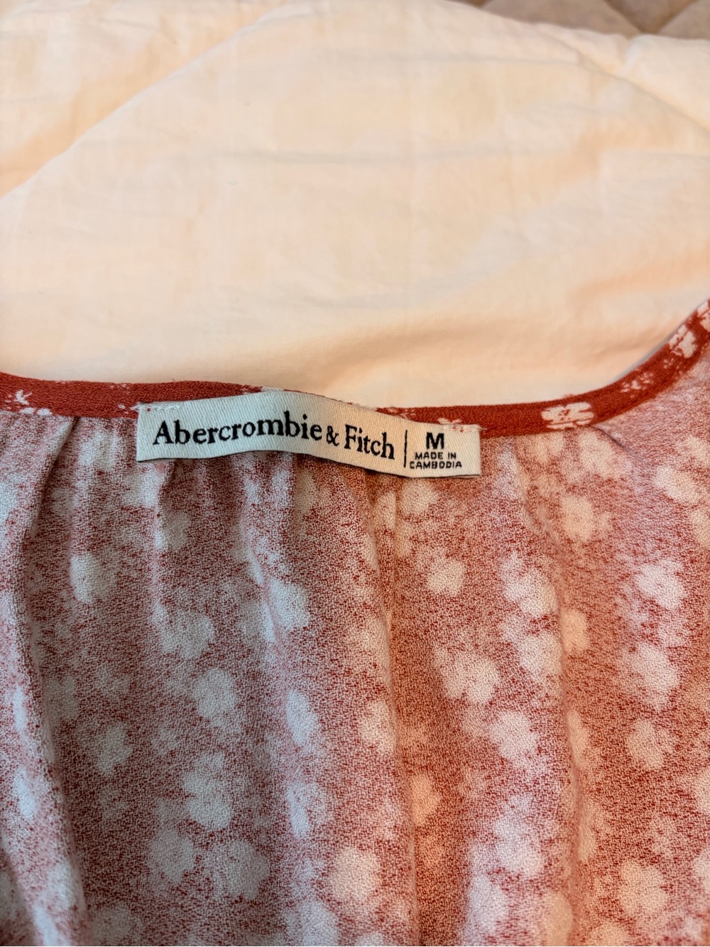 Abercrombie & Fitch Rust Floral Mini Dress - Picture 2 of 3